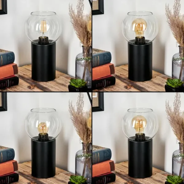 hofstein Koyoto Boule lumineuse, Lampe de bureau, Lampe à poser Clair, 1 lumière* Lampes En Verre