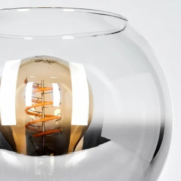 hofstein Koyoto Boule lumineuse, Lampe de bureau, Lampe à poser Clair, Fumé, 1 lumière* Lampes Modernes