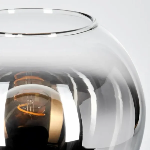 hofstein Koyoto Boule lumineuse, Lampe de bureau, Lampe à poser Chrome, Clair, Fumé, 1 lumière* Lampes Modernes