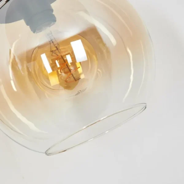 hofstein Koyoto Boule lumineuse, Lampadaire Ambre, Clair, 1 lumière* Lampes En Verre