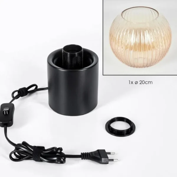 hofstein Koyoto Boule lumineuse, Lampe de bureau, Lampe à poser Ambre, Clair, 1 lumière* Lampes Modernes