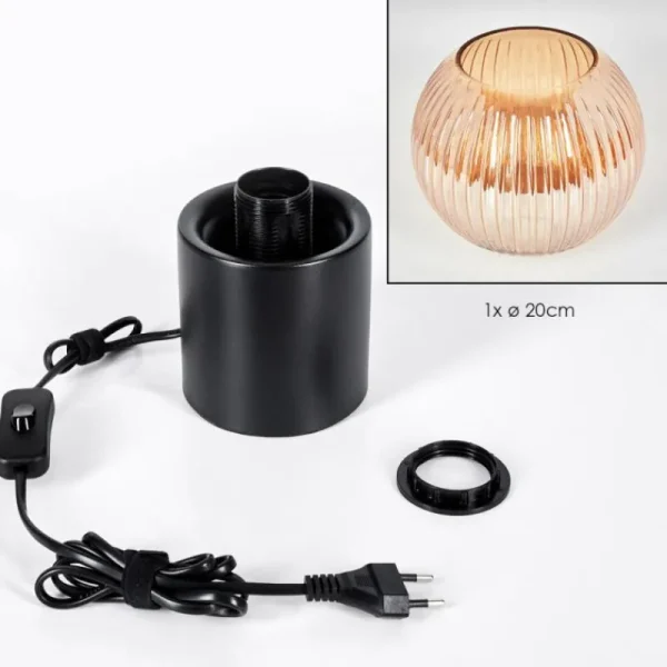 hofstein Koyoto Boule lumineuse, Lampe de bureau, Lampe à poser Ambre, 1 lumière* Lampes Modernes