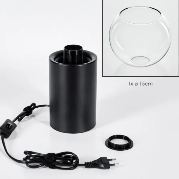 hofstein Koyoto Boule lumineuse, Lampe de bureau, Lampe à poser Clair, 1 lumière* Lampes En Verre