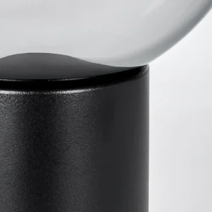 hofstein Koyoto Boule lumineuse, Lampe de bureau, Lampe à poser Chrome, Clair, Fumé, 1 lumière* Lampes Modernes