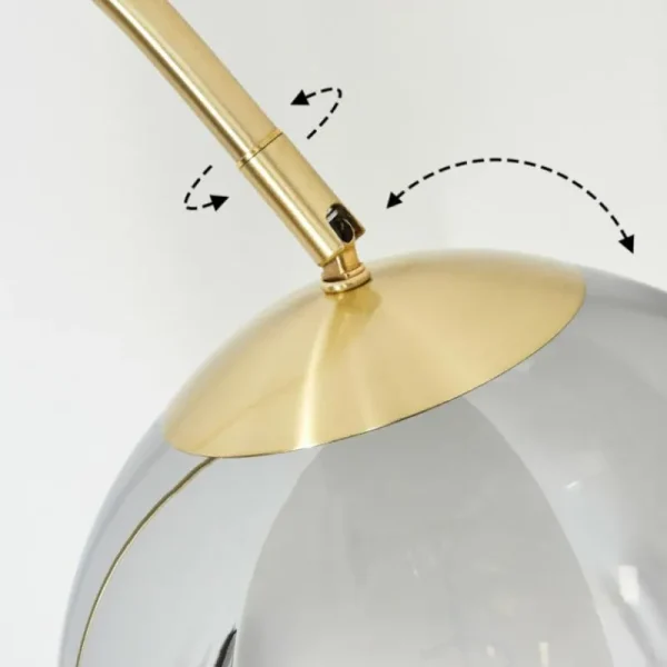 hofstein Koyoto Boule lumineuse, Lampadaire Laiton, 1 lumière* Lampes Modernes