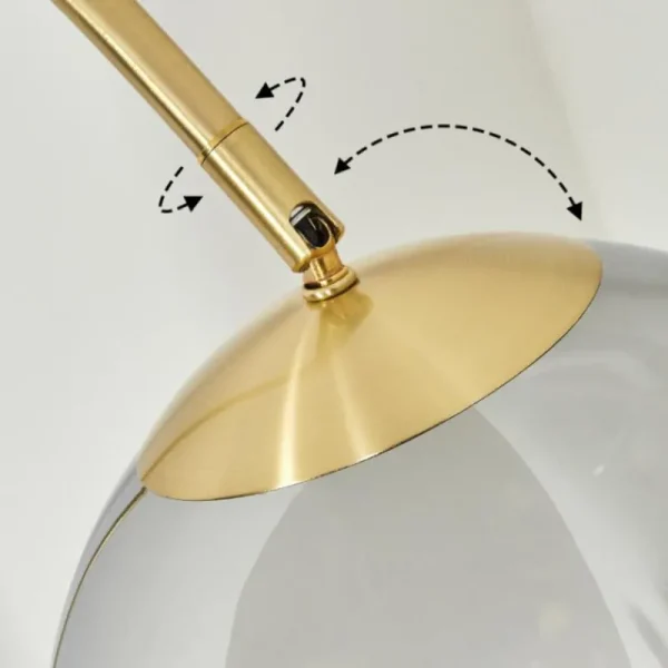 hofstein Koyoto Boule lumineuse, Lampadaire Laiton, 1 lumière* Lampes Modernes