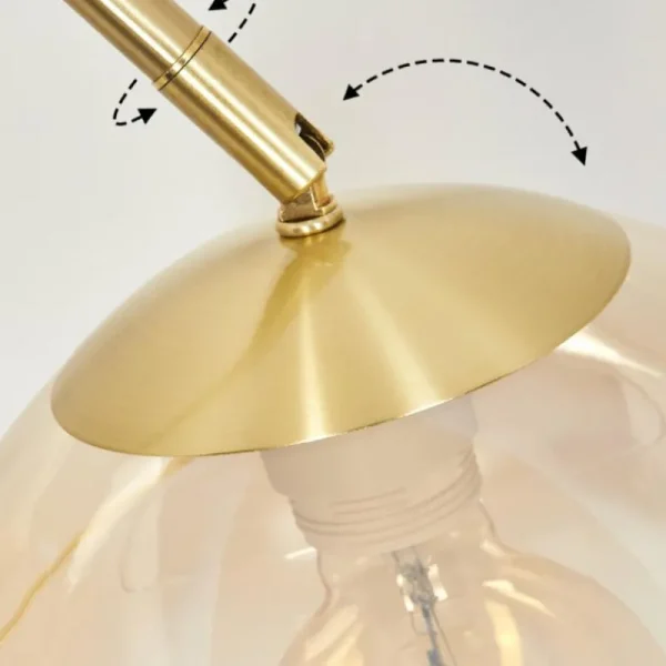 hofstein Koyoto Boule lumineuse, Lampadaire Laiton, 1 lumière* Lampes En Verre