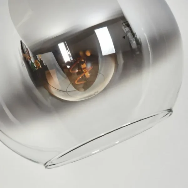 hofstein Koyoto Boule lumineuse, Lampadaire Chrome, Clair, Fumé, 1 lumière* Lampes Modernes