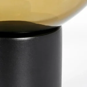 hofstein Koyoto Boule lumineuse, Lampe de bureau, Lampe à poser 20 cm Or, Clair, 1 lumière* Lampes En Verre