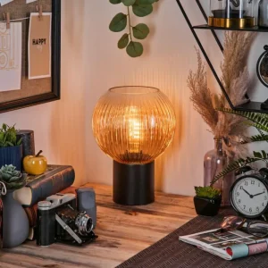 hofstein Koyoto Boule lumineuse, Lampe de bureau, Lampe à poser Ambre, Clair, 1 lumière* Lampes Modernes