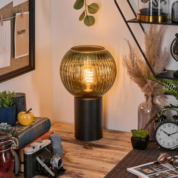 hofstein Koyoto Boule lumineuse, Lampe de bureau, Lampe à poser 20 cm Vert, 1 lumière* Lampes Modernes