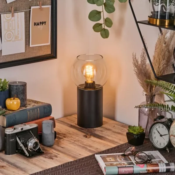 hofstein Koyoto Boule lumineuse, Lampe de bureau, Lampe à poser Clair, 1 lumière* Lampes En Verre