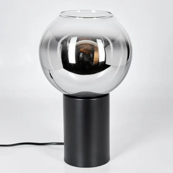 hofstein Koyoto Boule lumineuse, Lampe de bureau, Lampe à poser Chrome, Clair, Fumé, 1 lumière* Lampes Modernes