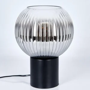hofstein Koyoto Boule lumineuse, Lampe de bureau, Lampe à poser Clair, Fumé, 1 lumière* Lampes Modernes