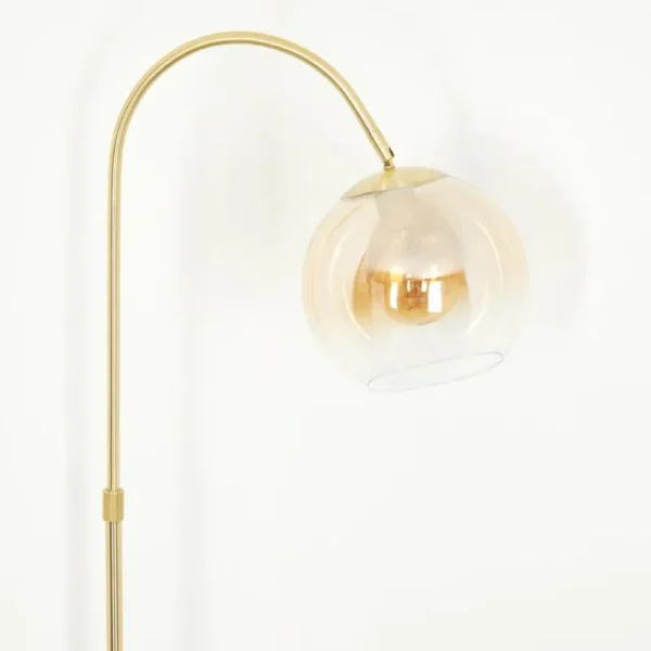 hofstein Koyoto Boule lumineuse, Lampadaire Laiton, 1 lumière* Lampes En Verre