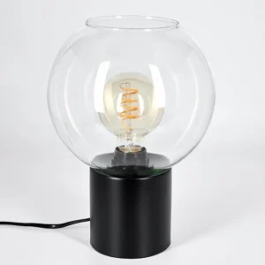 hofstein Koyoto Boule lumineuse, Lampe de bureau, Lampe à poser 20 cm Clair, 1 lumière* Lampes En Verre