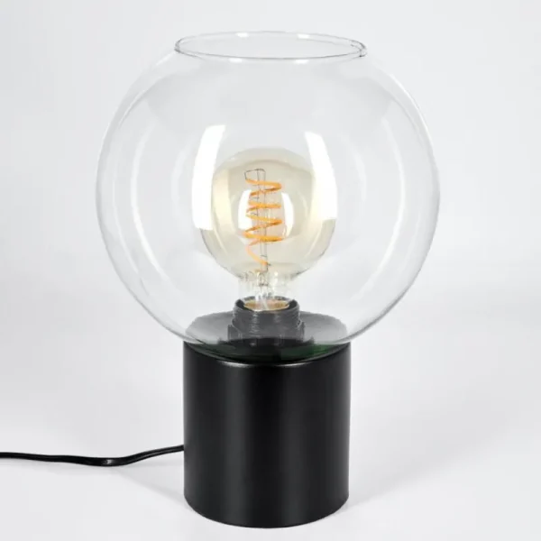 hofstein Koyoto Boule lumineuse, Lampe de bureau, Lampe à poser 20 cm Clair, 1 lumière* Lampes En Verre