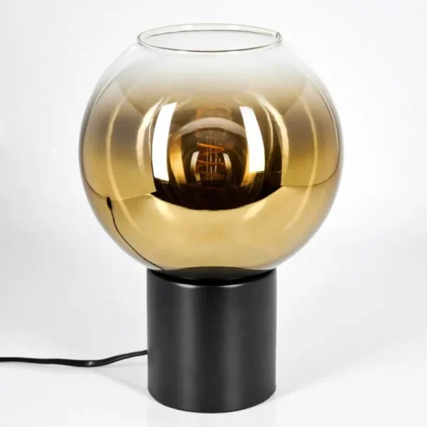 hofstein Koyoto Boule lumineuse, Lampe de bureau, Lampe à poser 20 cm Or, Clair, 1 lumière* Lampes En Verre