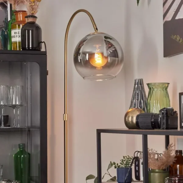 hofstein Koyoto Boule lumineuse, Lampadaire Laiton, 1 lumière* Lampes Modernes