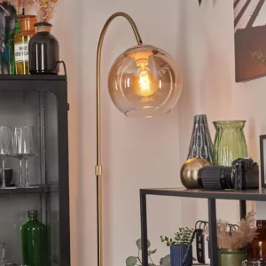 hofstein Koyoto Boule lumineuse, Lampadaire Laiton, 1 lumière* Lampes En Verre