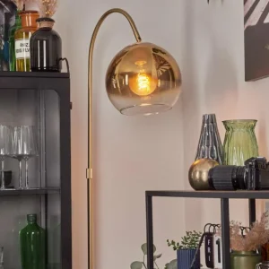 hofstein Koyoto Boule lumineuse, Lampadaire Laiton, 1 lumière* Lampes En Verre