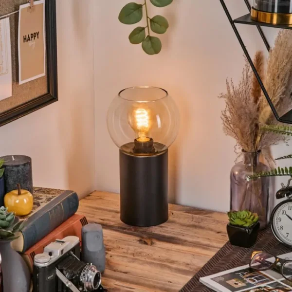 hofstein Koyoto Boule lumineuse, Lampe de bureau, Lampe à poser Clair, 1 lumière* Lampes En Verre