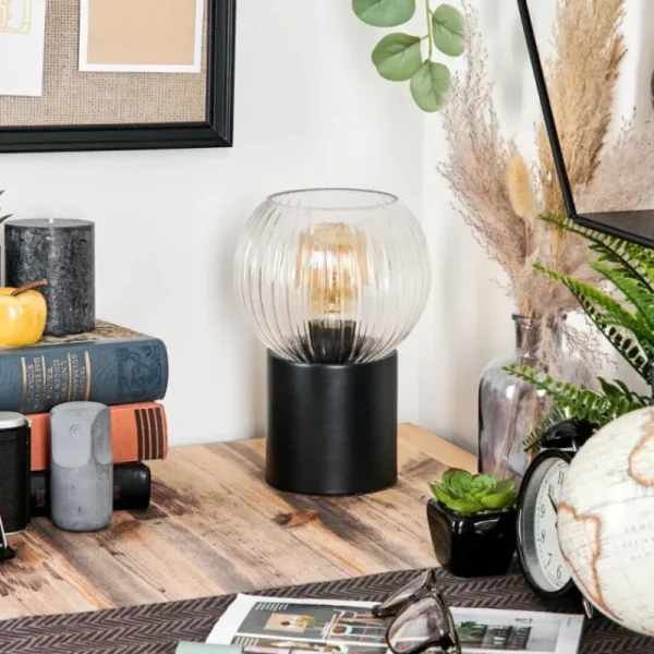 hofstein Koyoto Boule lumineuse, Lampe de bureau, Lampe à poser Clair, 1 lumière* Lampes Modernes