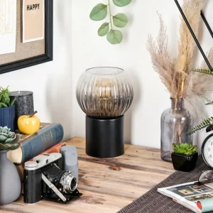 hofstein Koyoto Boule lumineuse, Lampe de bureau, Lampe à poser Clair, Fumé, 1 lumière* Lampes Modernes