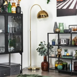 hofstein Koyoto Boule lumineuse, Lampadaire Laiton, 1 lumière* Lampes En Verre