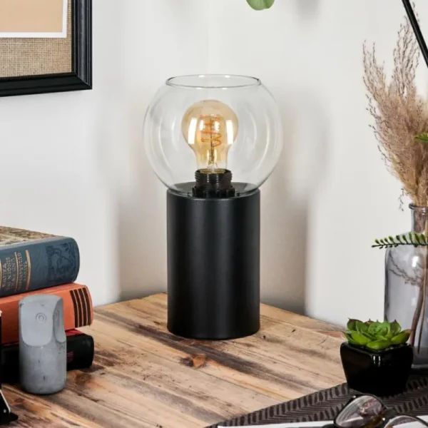 hofstein Koyoto Boule lumineuse, Lampe de bureau, Lampe à poser Clair, 1 lumière* Lampes En Verre