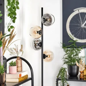 hofstein Koyoto Lampadaire 31 cm Ambre, Clair, Fumé, 4 lumières* Lampes Modernes