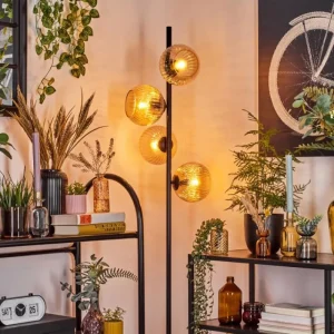 hofstein Koyoto Lampadaire 31 cm Ambre, 4 lumières* Lampes Modernes