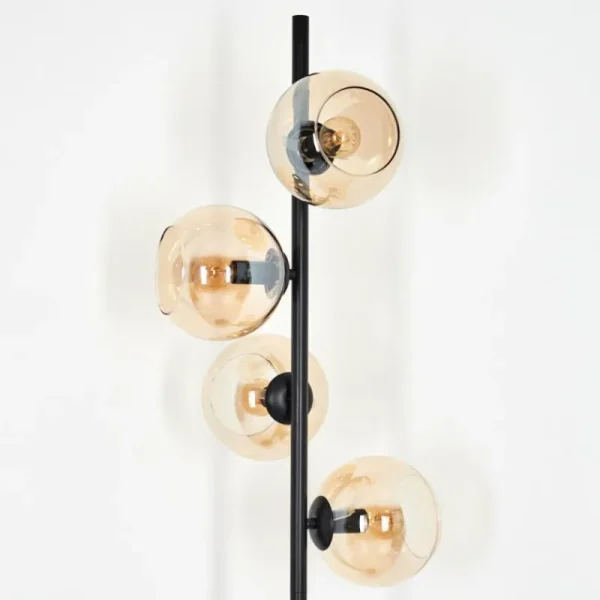 hofstein Koyoto Lampadaire 31 cm Ambre, 4 lumières* Lampes En Verre