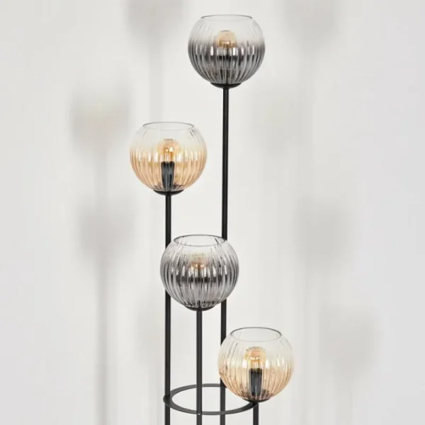 hofstein Koyoto Lampadaire 30 cm Ambre, Clair, Fumé, 4 lumières* Lampes Modernes