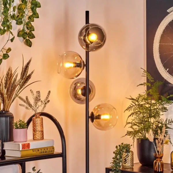 hofstein Koyoto Lampadaire 31 cm Ambre, Clair, Fumé, 4 lumières* Lampes Modernes