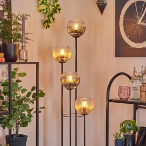 hofstein Koyoto Lampadaire 30 cm Ambre, Clair, Fumé, 4 lumières* Lampes Modernes