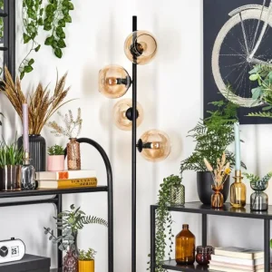 hofstein Koyoto Lampadaire 31 cm Ambre, 4 lumières* Lampes En Verre