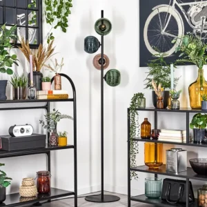 hofstein Koyoto Lampadaire 31 cm Bleu, Vert, Cuivré, 4 lumières* Lampes Modernes