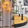hofstein Koyoto Lampadaire 30 cm Bois foncé, Noir, 3 lumières* Lampes Modernes