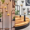 hofstein Koyoto Lampadaire 30 cm Bois clair, Noir, 4 lumières* Lampes Modernes
