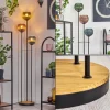 hofstein Koyoto Lampadaire 30 cm Bois foncé, Noir, 3 lumières* Lampes Modernes
