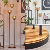 hofstein Koyoto Lampadaire 25 cm Bois clair, Noir, 3 lumières* Lampes Modernes