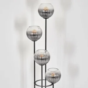 hofstein Koyoto Lampadaire 30 cm Clair, Fumé, 4 lumières* Lampes Modernes