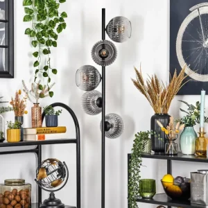 hofstein Koyoto Lampadaire 33 cm Clair, Fumé, 5 lumières* Lampes Modernes