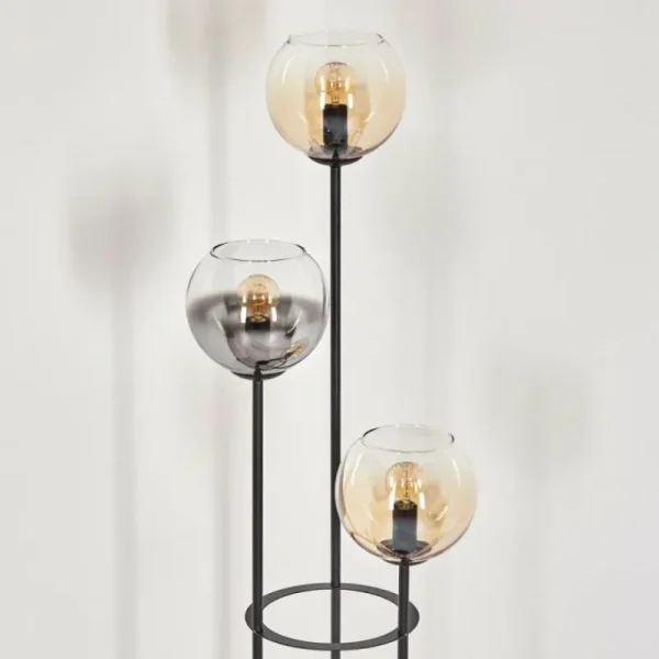 hofstein Koyoto Lampadaire 30 cm Noir, 3 lumières* Lampes Modernes
