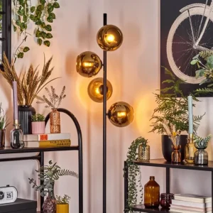 hofstein Koyoto Lampadaire 31 cm Or, 4 lumières* Lampes En Verre