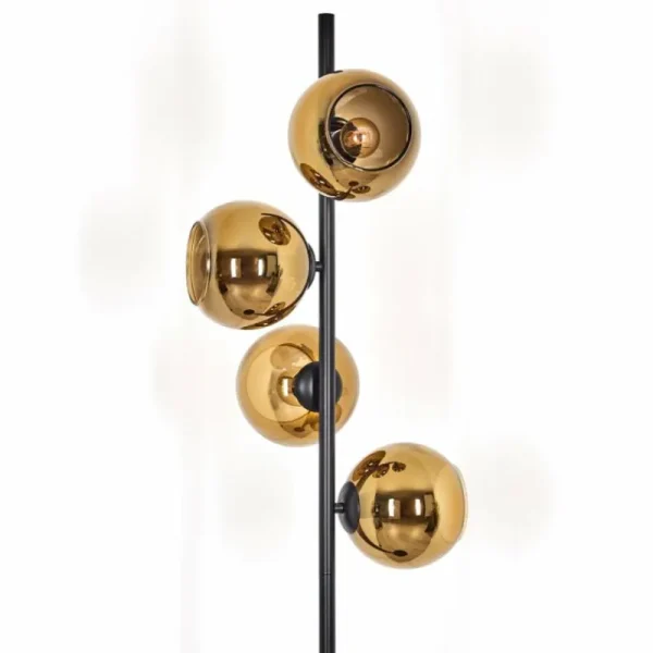 hofstein Koyoto Lampadaire 31 cm Or, 4 lumières* Lampes En Verre