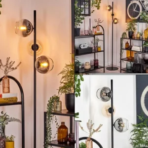 hofstein Koyoto Lampadaire Ambre, Clair, Fumé, 3 lumières* Lampes Modernes