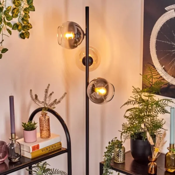 hofstein Koyoto Lampadaire Ambre, Clair, Fumé, 3 lumières* Lampes Modernes