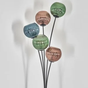 hofstein Koyoto Lampadaire Bleu, Vert, Cuivré, 5 lumières* Lampes Modernes